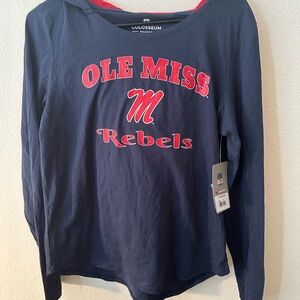 Ole Miss T-shirt Hoodie Women’s Size M